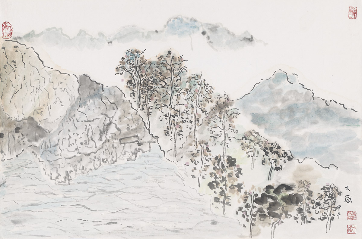 up邵大箴《山水》甲午（2014年）水墨宣纸 69.5x46cm (1).jpg