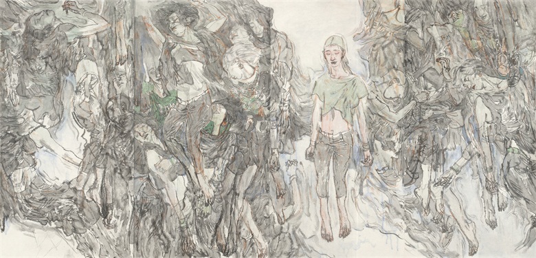 2016年：《女神简历》299cm×142cm.jpg