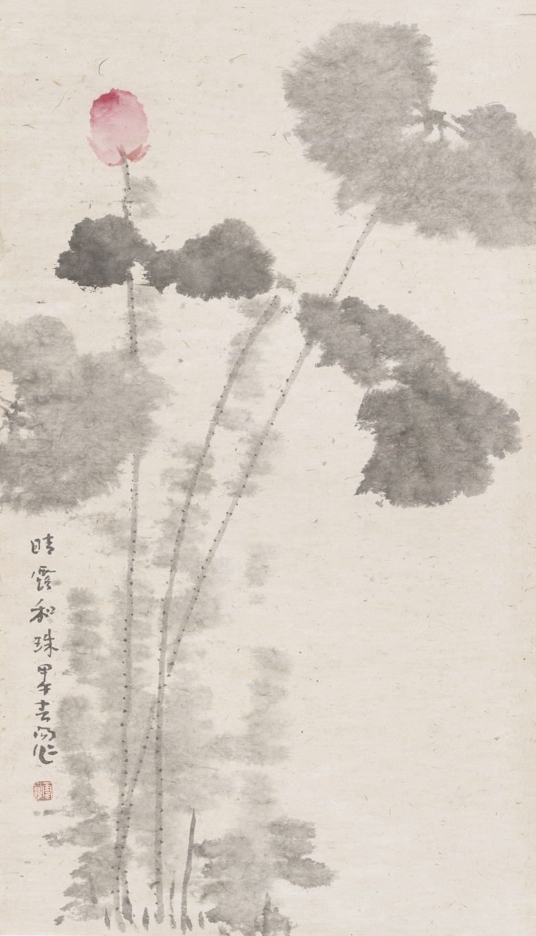 晴露和珠 纸本77.6×44.3cm 2014年.jpg
