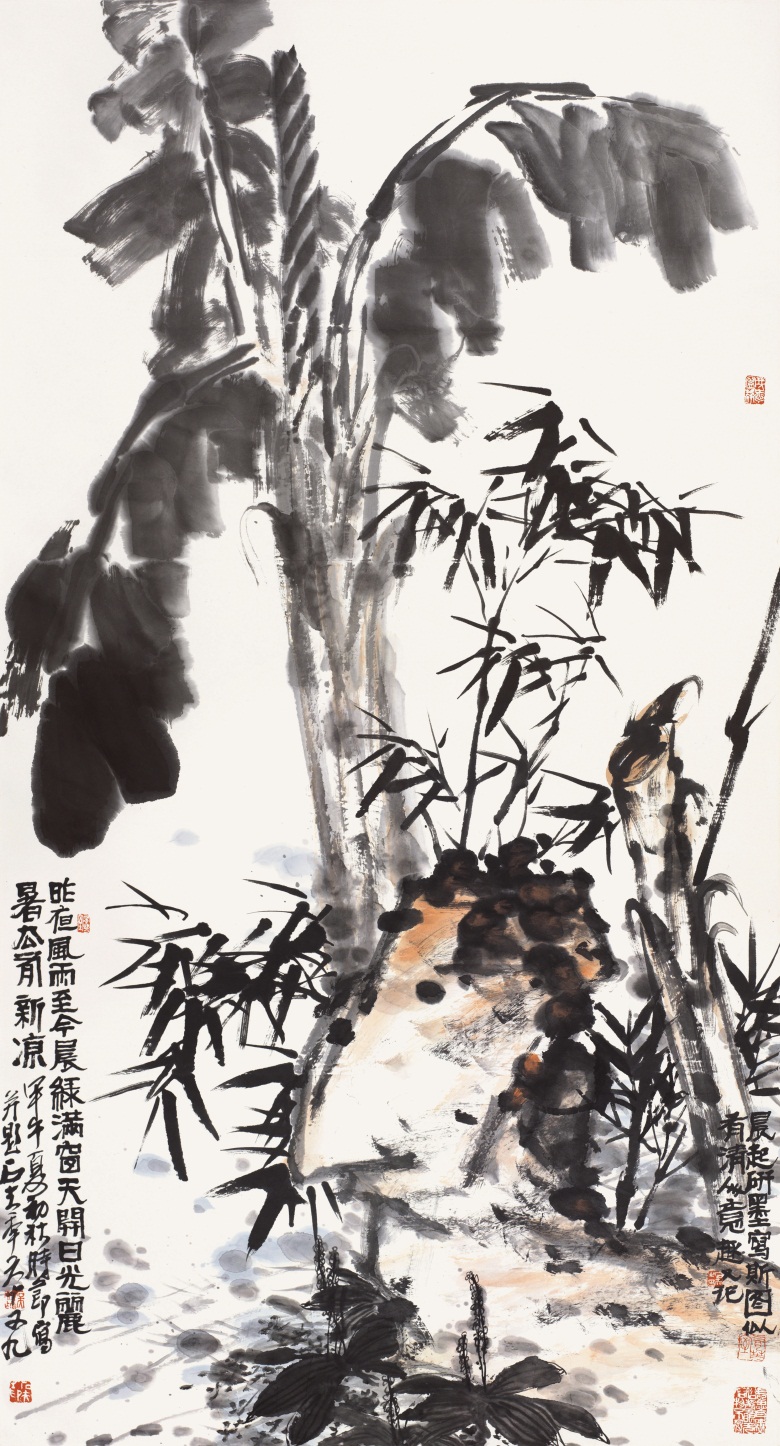 440445-芭蕉墨竹  2014年 96.3x178.7cm.jpg