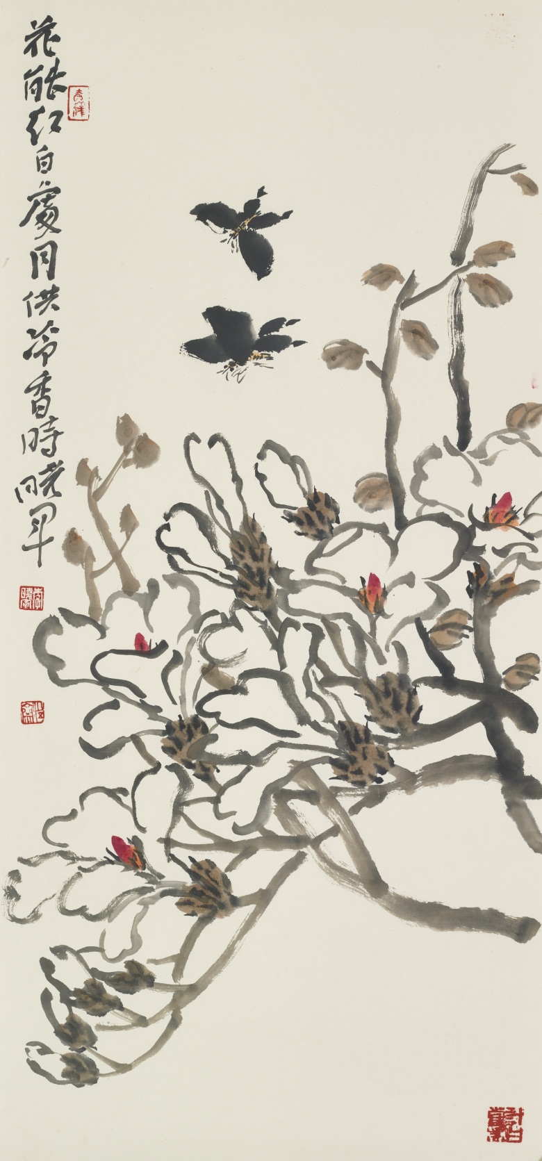 玉兰双蝶 97x35cm.jpg