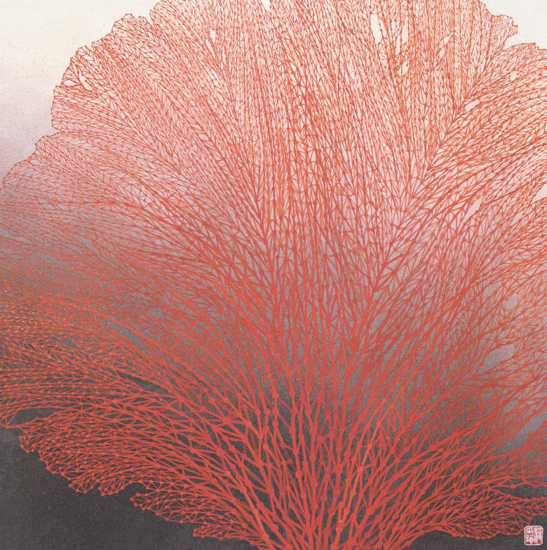 红珊瑚67x67cm1994.jpg