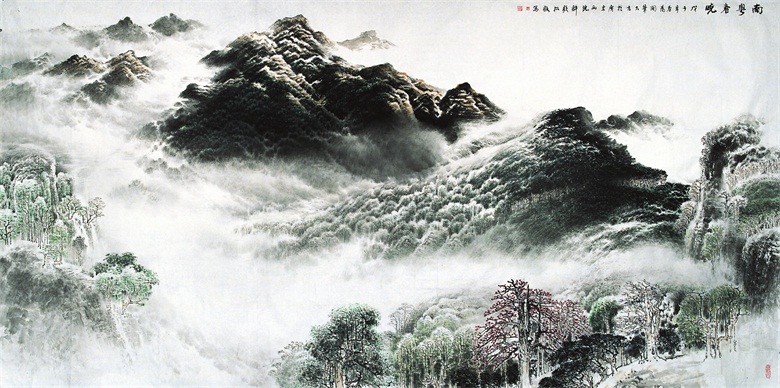 南粤春晓，许钦松，中国画，500x250cm，2008年.jpg