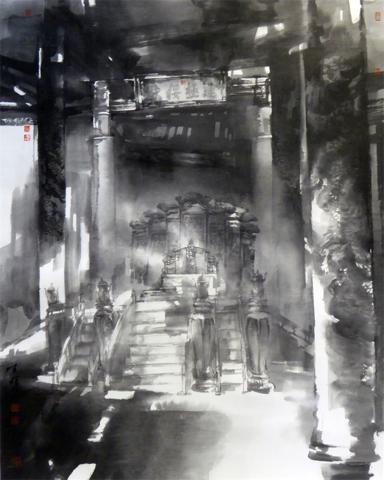 5《太和殿朝日》160cmX200cm  2019.JPG