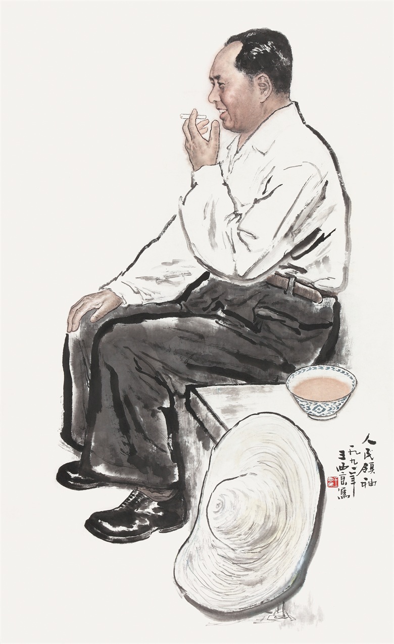 《毛泽东同志》  148X91CM   1991.jpg