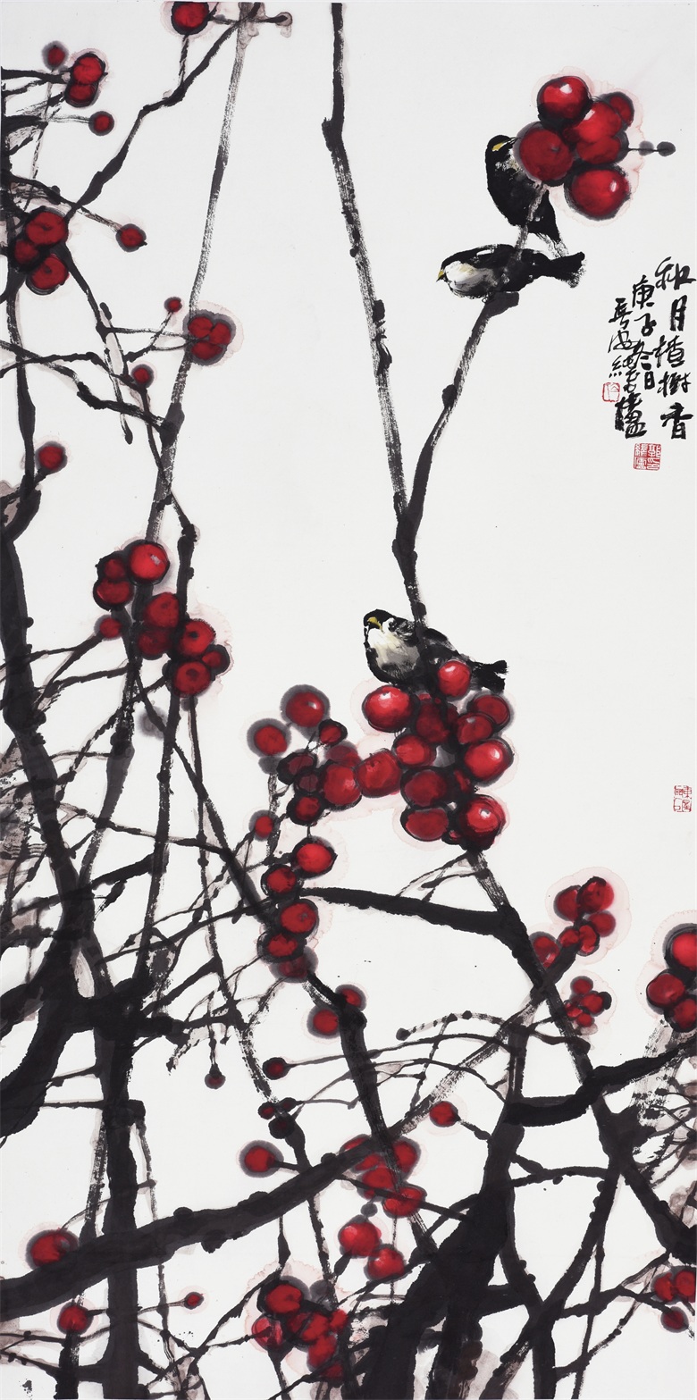 《秋日楂树香》68x136cm 2020.JPG
