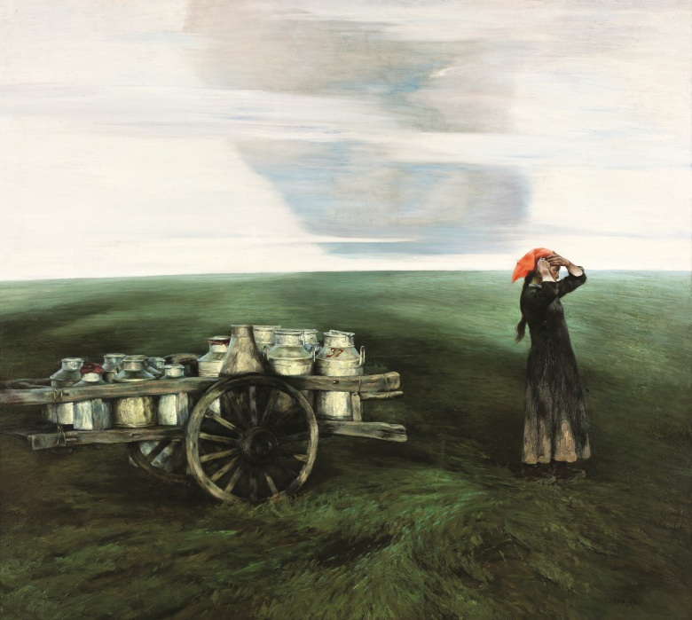 1984年《草原的云 》-布面油画-140x125.5cm-参加国际青年年美展，中国美术馆，获三等奖-龙力游.jpg