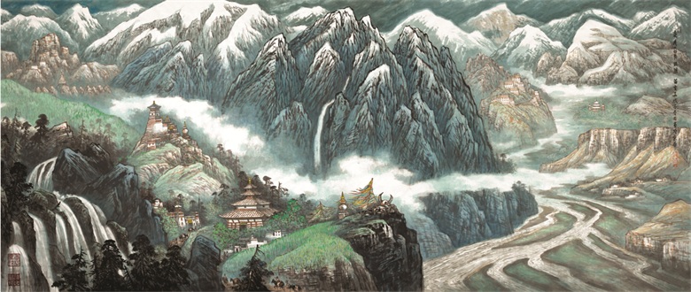 2008年走进喜马拉雅 215CM X 500CM.jpg