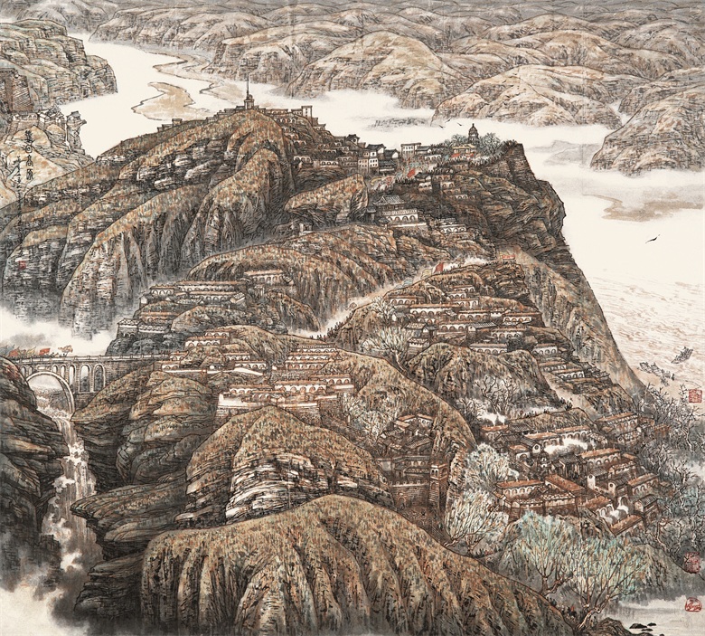 《春回高原》96x96cm 1997年 .jpg