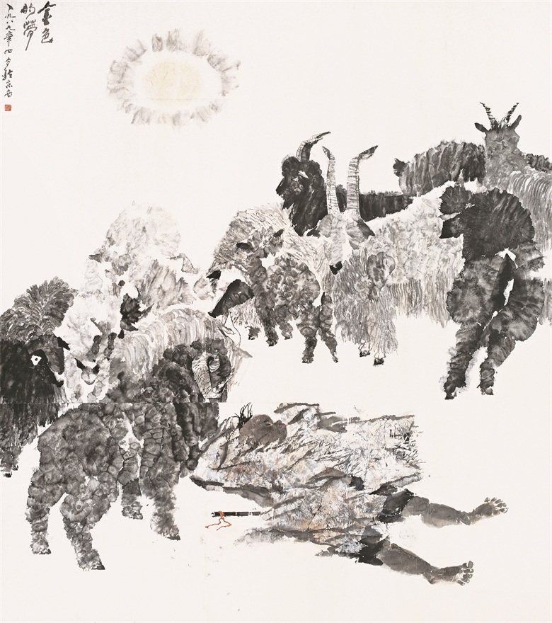 《金色的梦》200x230cm 王迎春 1989年.jpg