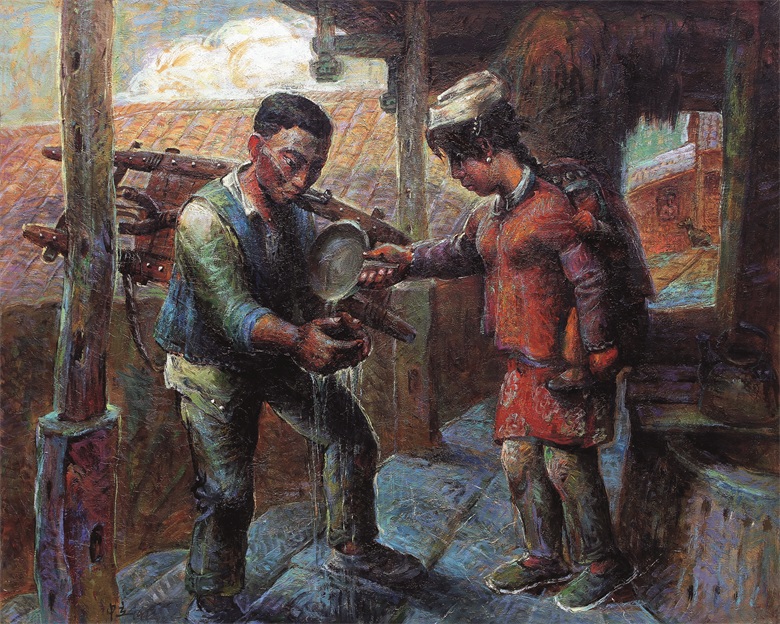 《归来》 布面油画 1992 150cmx120cm.JPG