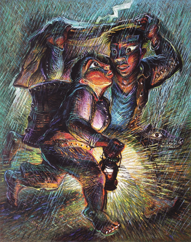 2-12 雷雨系列 布面油画 2005 200cm180cm.jpg