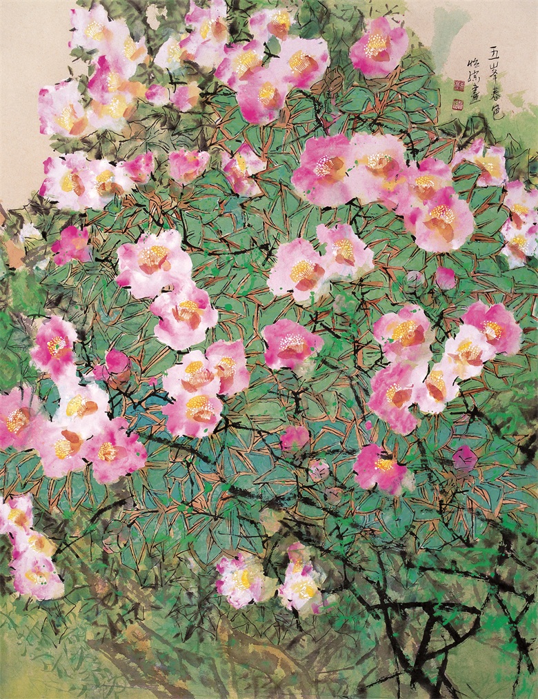 57 五峰春色 118cm×93cm 2008年.jpg