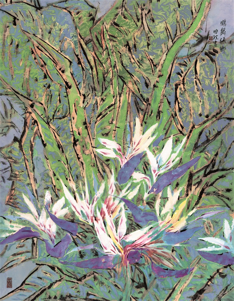 146 鹤舞绿乡 118cm×93cm 2006年.jpg