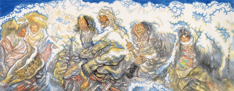 金山叠玉146cm×360cm2011年.jpg