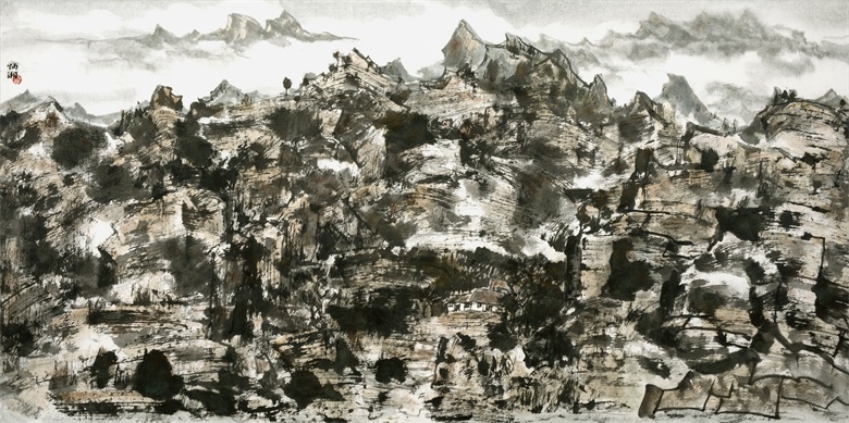 82.2020年，杨炳湘作品.秋晴68cm×136cm.jpg