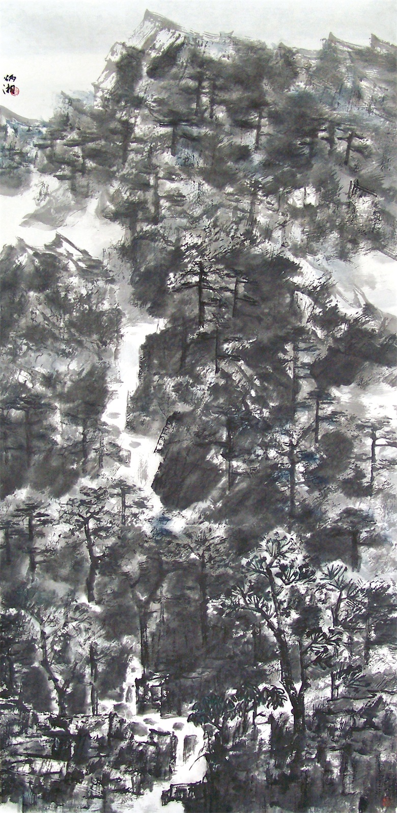 47.1999年.杨炳湘作品.雨后 136cm×68cm.JPG