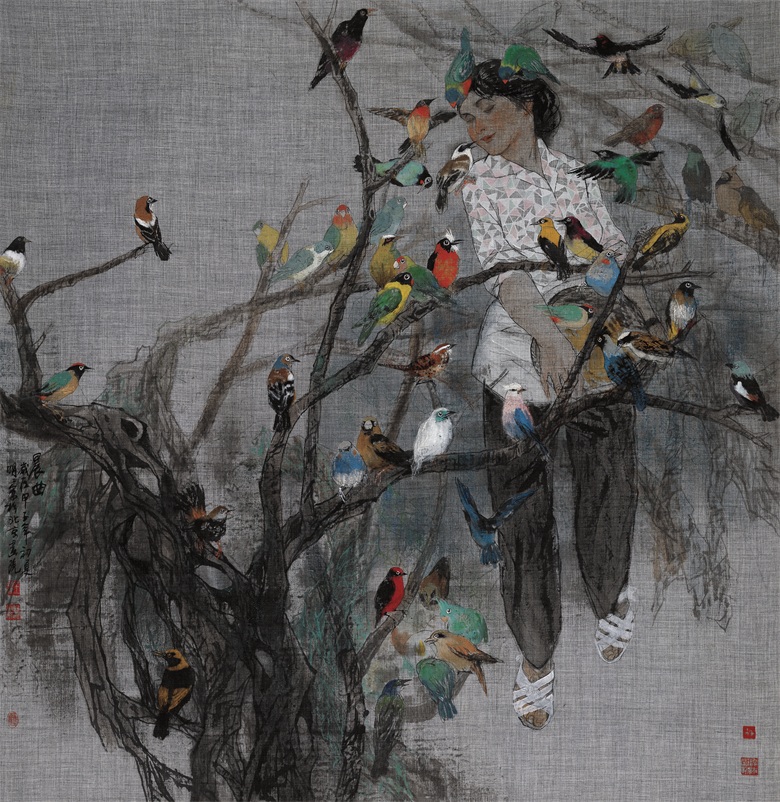 5王明明 《晨曲》143×147cm 1985年.jpg