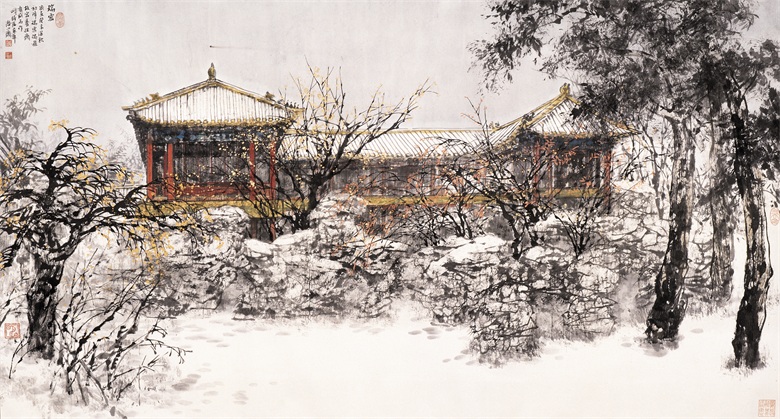 21王明明 《瑞雪》79×180cm 2003年.jpg