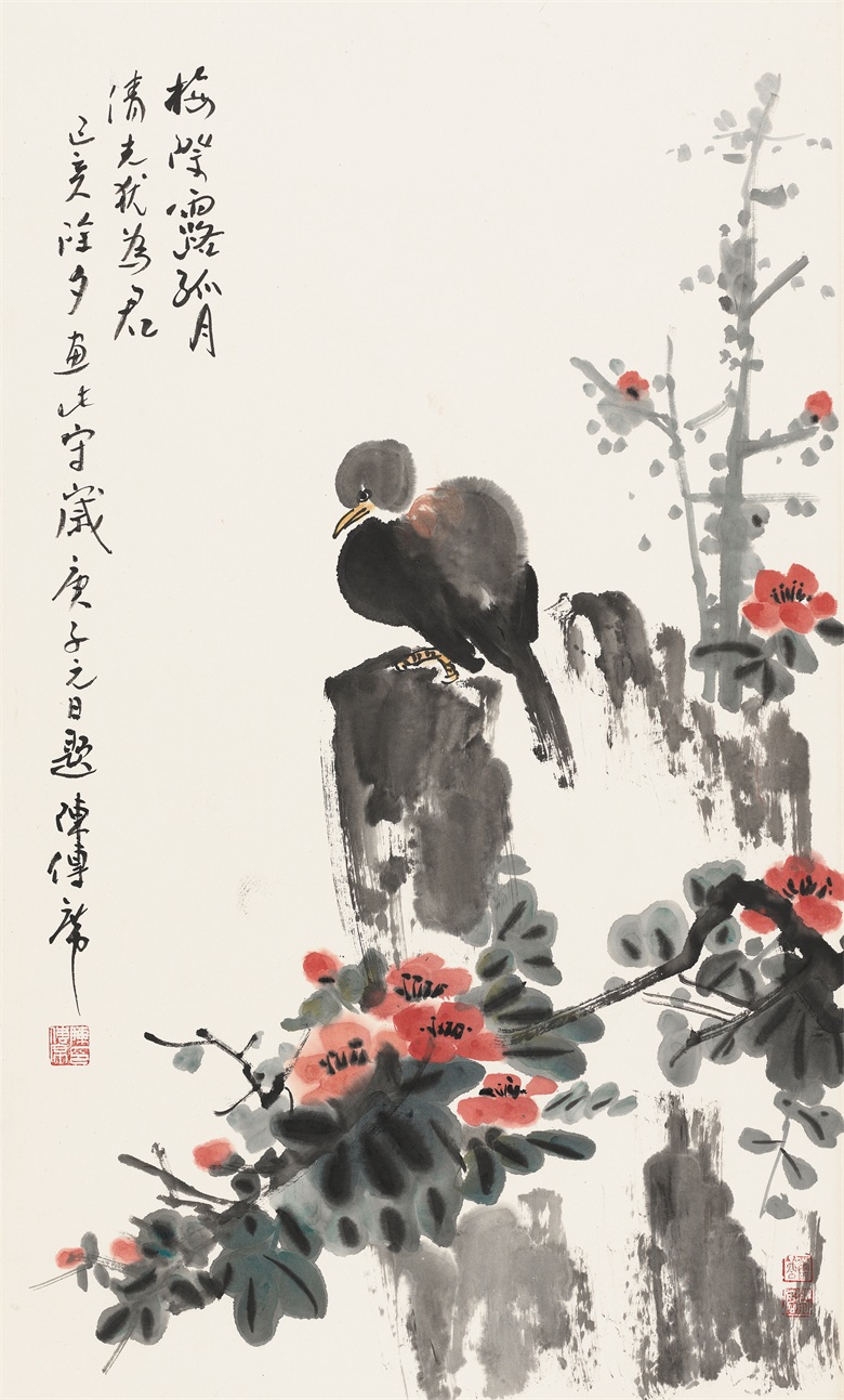 梅际露孤月，清光犹为君 98x59厘米 陈传席.jpg