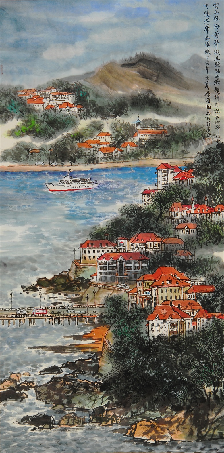 《瑰丽岛城》2008年138X69cm.jpg