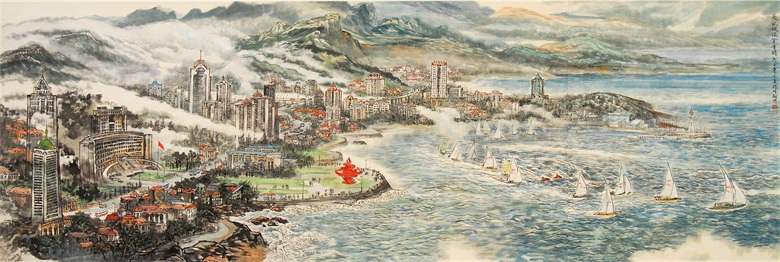 《长风破浪会有时》2008年作145X360cm.jpg