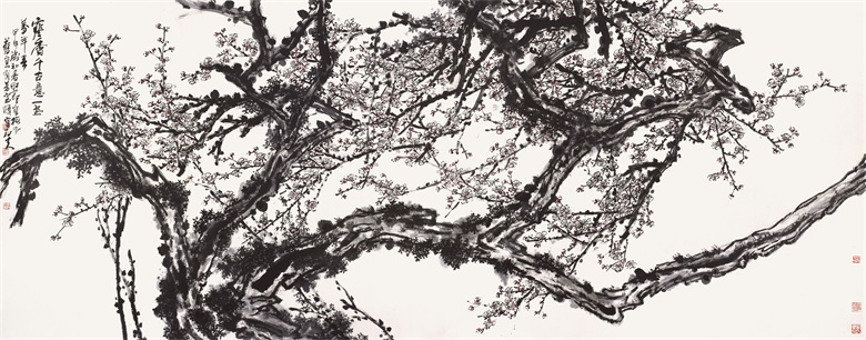 3.440434-《寒香千古意》   370.8x143.4cm 2004年.jpg