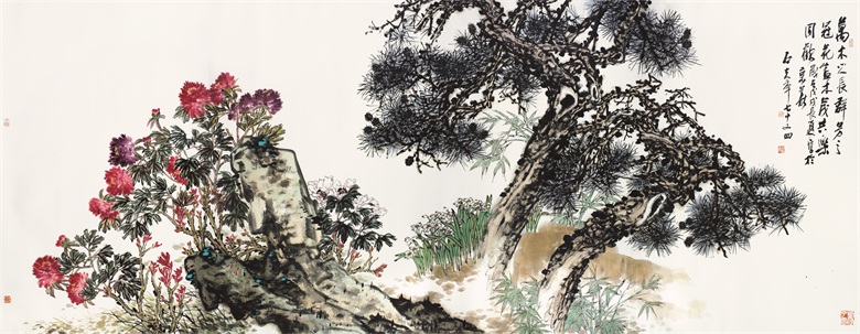 作品2《冠群芳》215x550cm 2018年.jpg