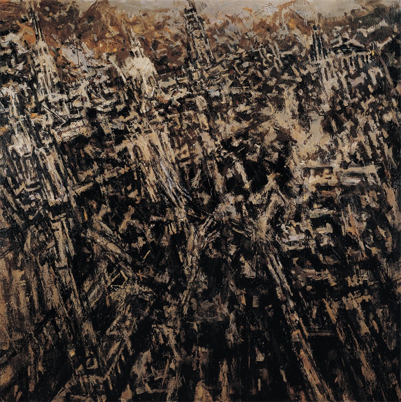 03. 《大上海·老外滩》  许江  布面油画  180cmx180cm  2000年.jpg